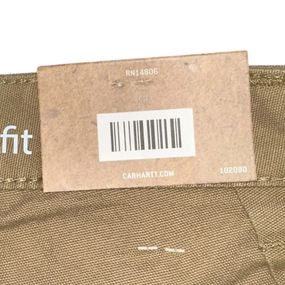 Carhartt Original Fit Straight Leg Crawford Pant 16 Short Tan High Rise Cargo‎